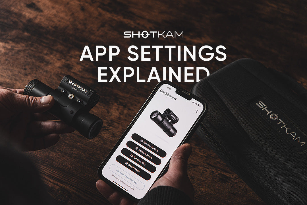 ShotKam mobile app settings explained with camera controls and video options on screen