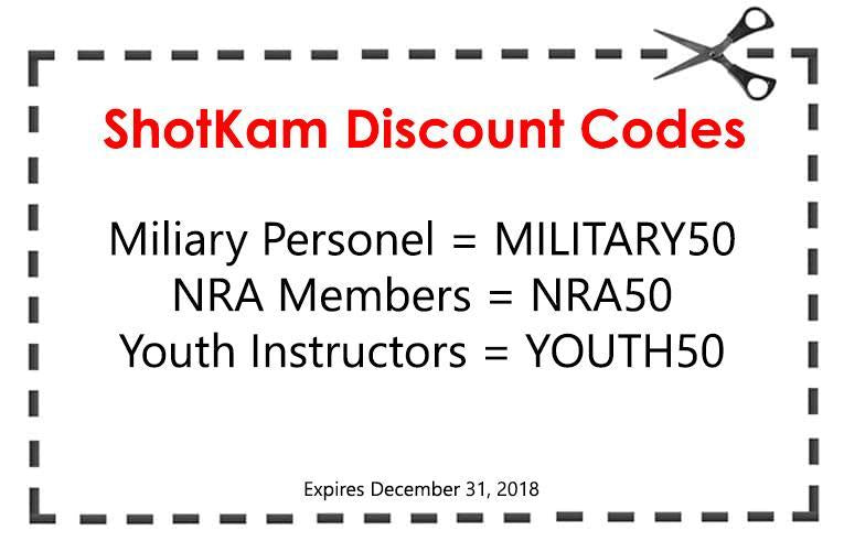 July & August 2018 Discount Codes - by ShotKam