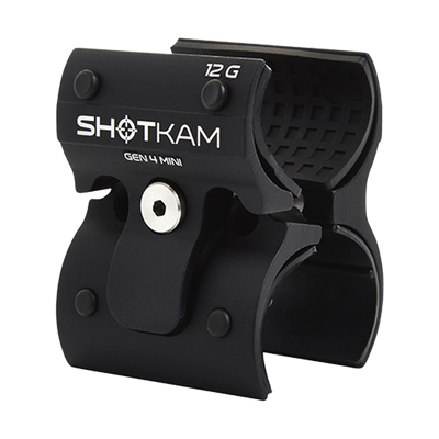 12 Bore Gen 4 Mini ShotKam Mount – Ideal for British shooters using 12 bore shotguns. This robust mount secures your Gen 4 Mini ShotKam for accurate performance analysis.