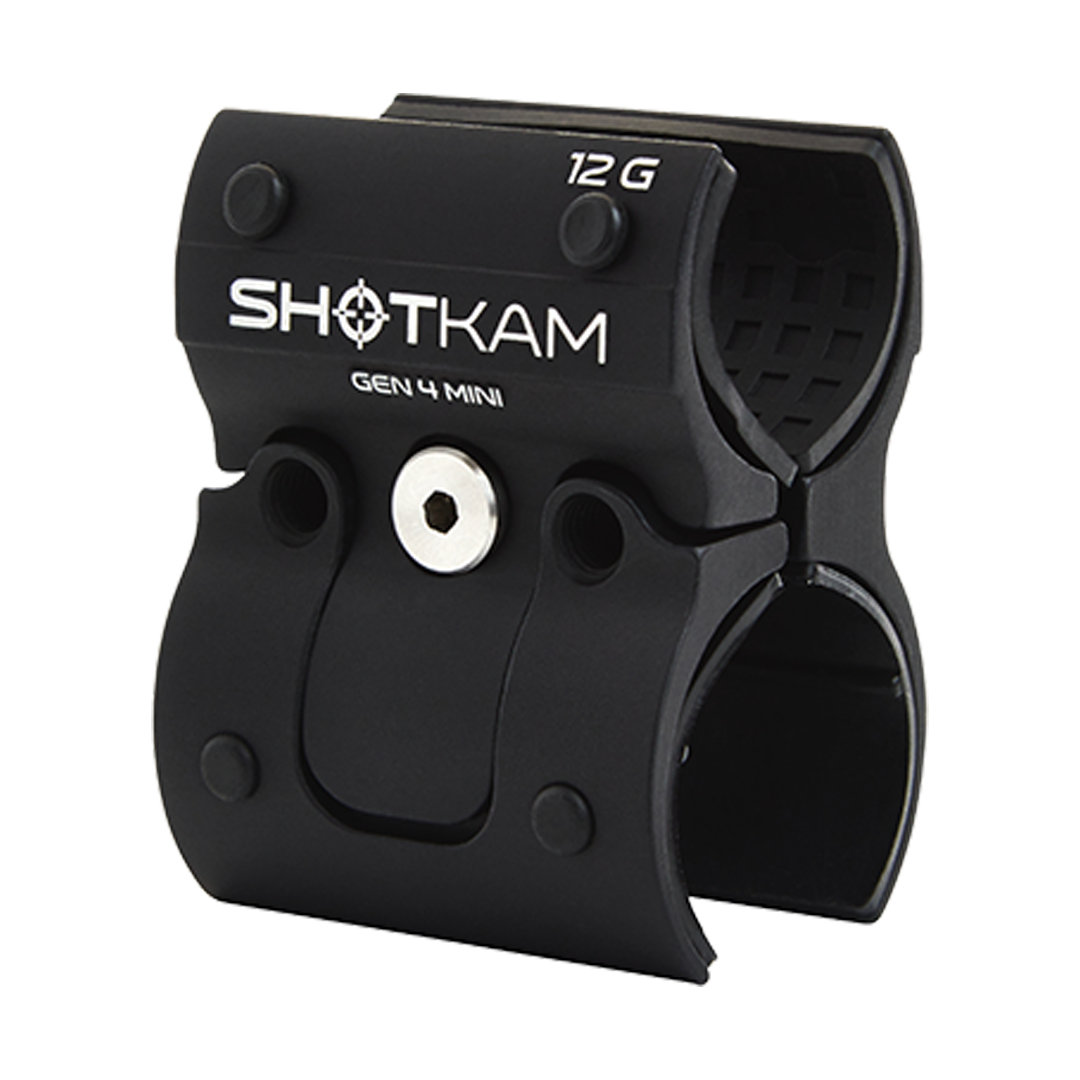 12 Bore ShotKam Gen 4 Mini Mount – Perfect for 12 bore shotguns in the UK, this Mini mount provides secure attachment for the Gen 4 Mini ShotKam, enhancing shooting accuracy.