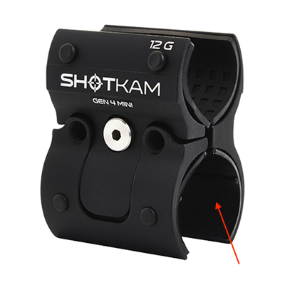 Rubber camera pad providing secure mounting of the Gen 4 Mini ShotKam on 12 bore shotguns, ensuring stability for accurate shooting footage in the UK.