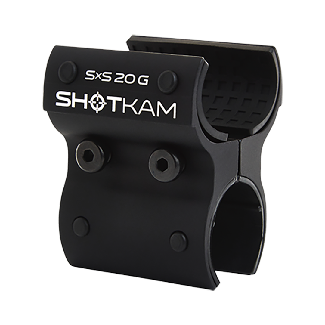 SxS 20 Bore ShotKam Mount – This 20 bore side-by-side mount ensures secure attachment of the Gen 4 Mini ShotKam to your shotgun, perfect for accurate shooting footage in the UK.